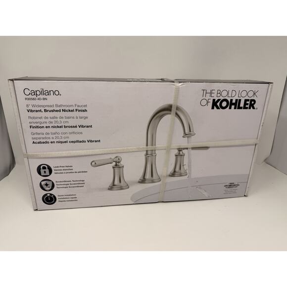 KOHLER Capilano 8 in. Widespread 2-Handle Bathroom Faucet in Brushed Nickel - Picture 1 of 3